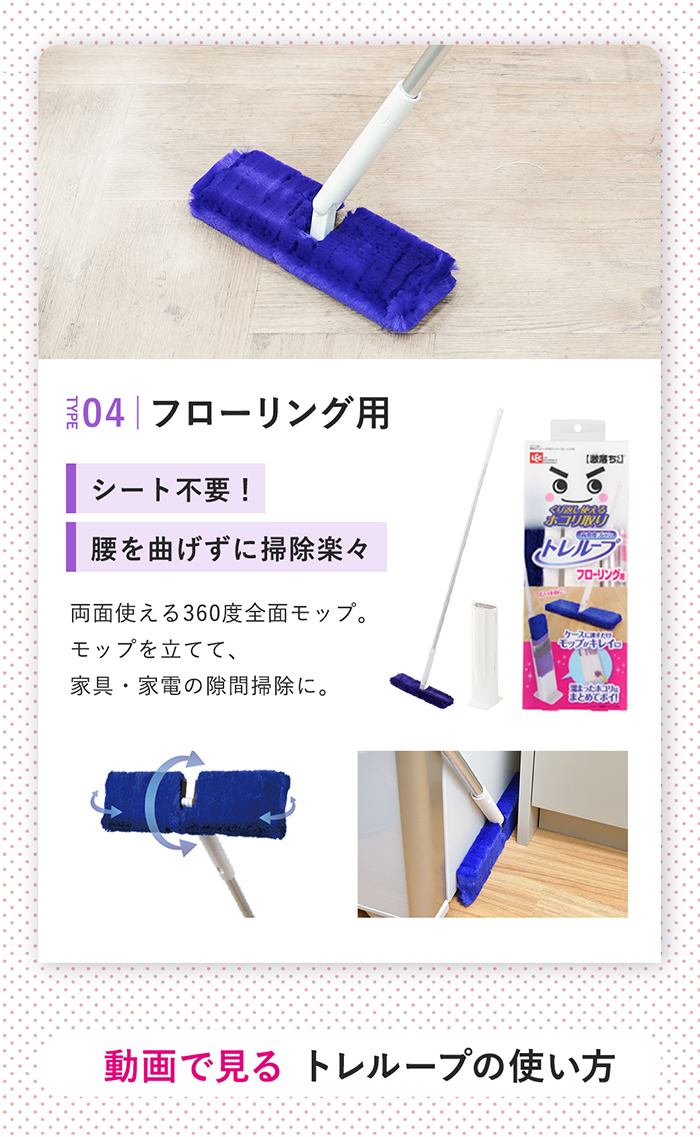   トレループシリーズホコリ取り フローリング用
