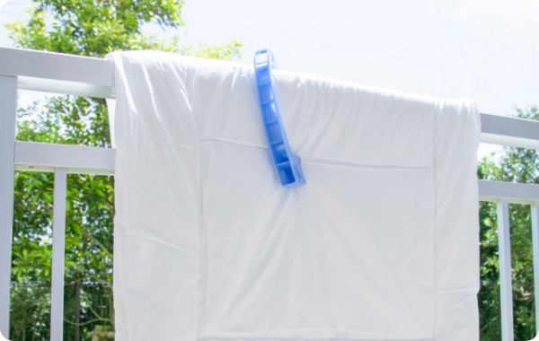 布団を天日干し画像