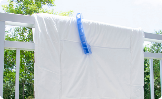 布団を天日干し画像