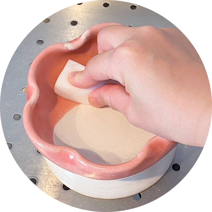 激落ちくんで食器洗い