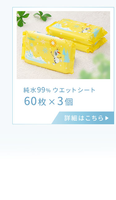 オラフ純水99％ウエットシート3個ボタン