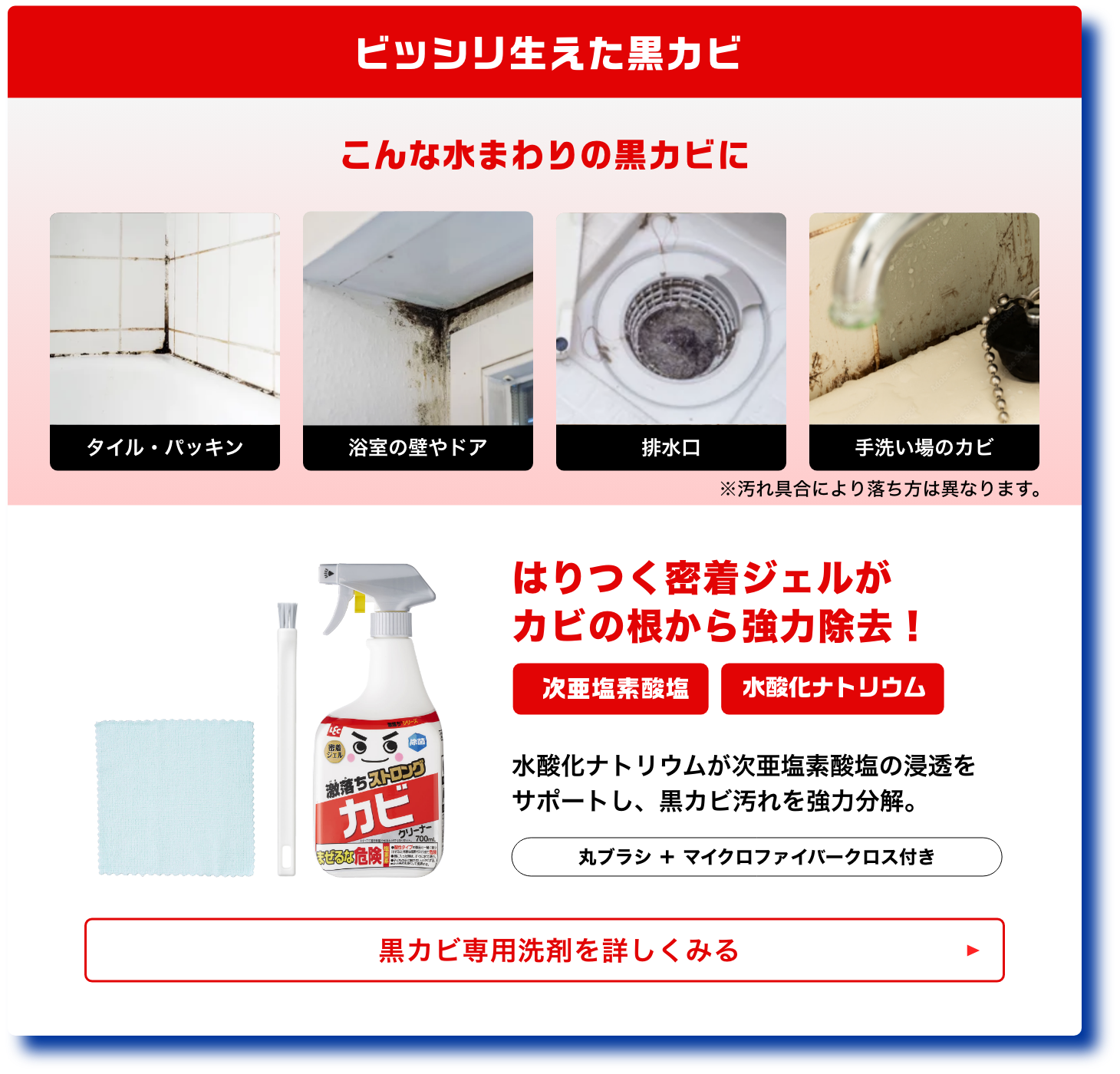 激落ちストロングはどの汚れに効くのか