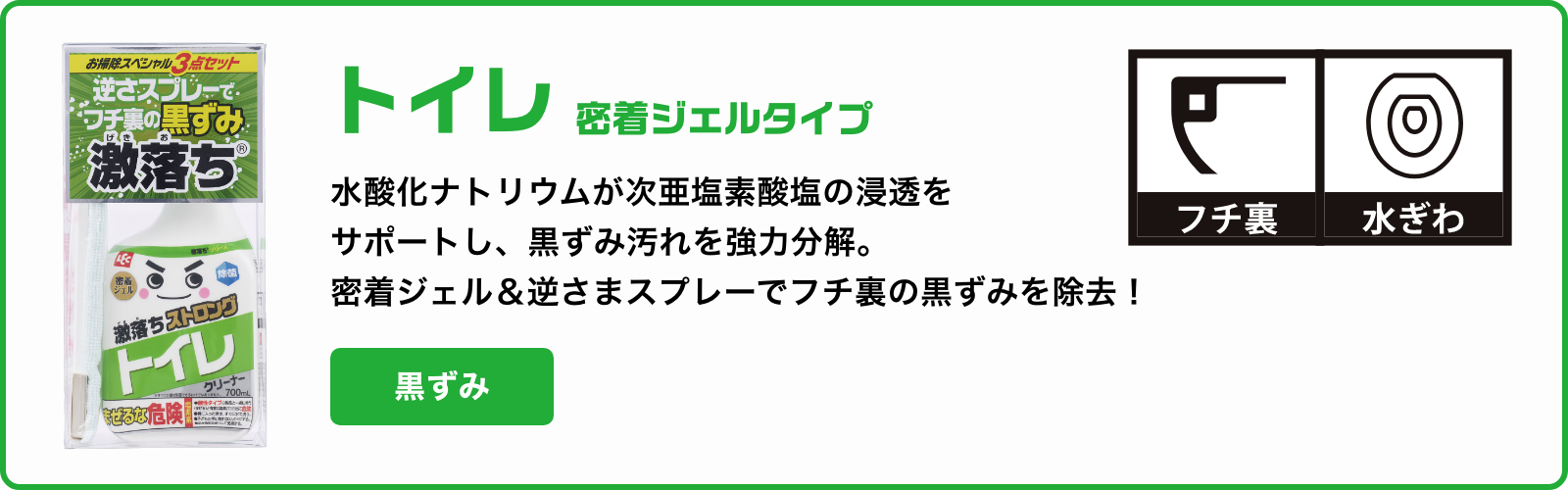 激落ちストロング トイレ用洗剤 700mL 道具セット