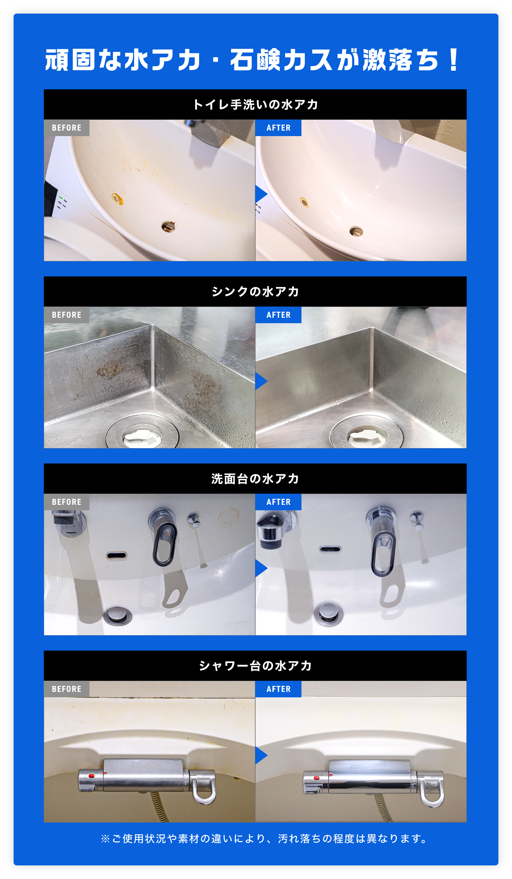 激落ちストロング 水アカ 700mL 道具セット