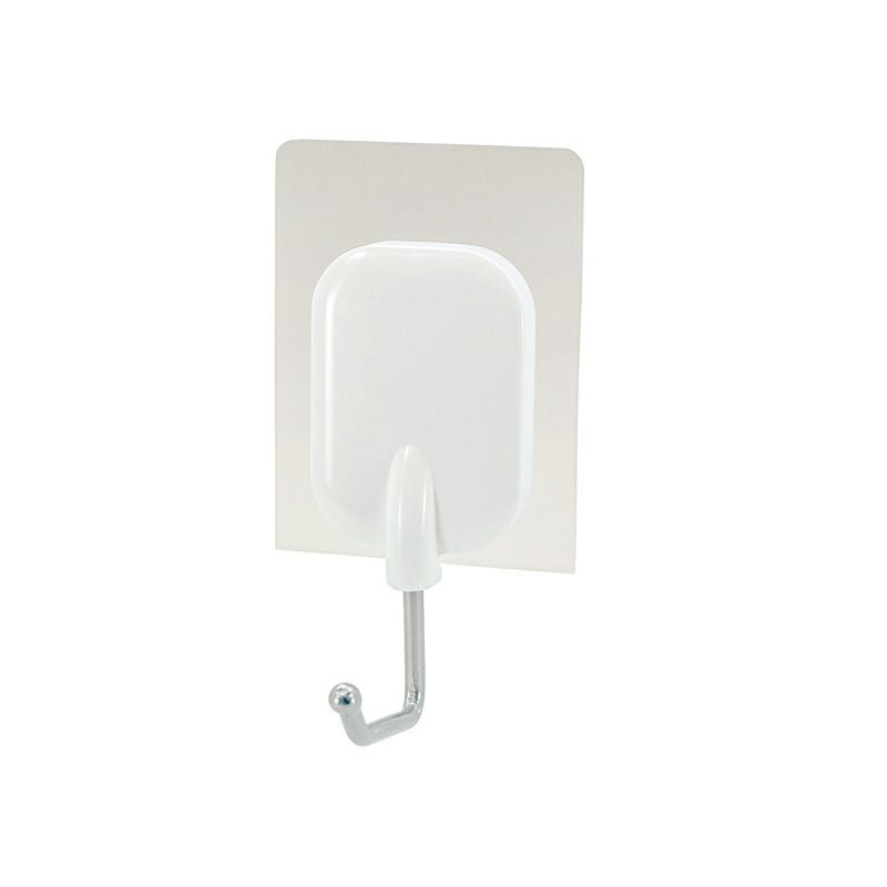  耐荷重1.5kg 奥行ワイド 吸着シートフック 2個入 くり返し使えるタイプ