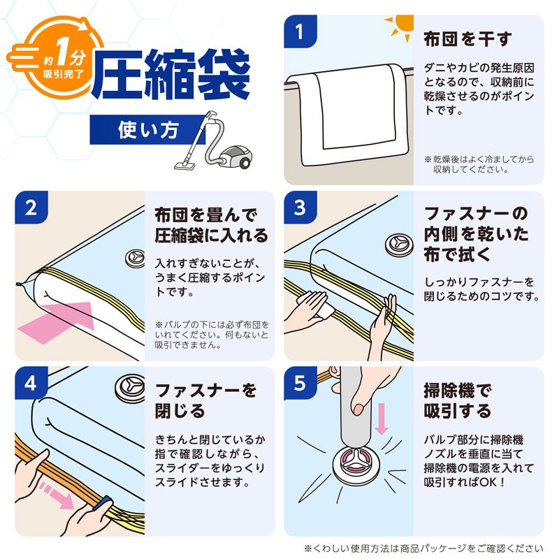 ＼(^o^)／849 ページ☽⋰ ダニよけ ふとん圧縮袋 Lサイズ 大きめふとん用 2枚入 | レック公式