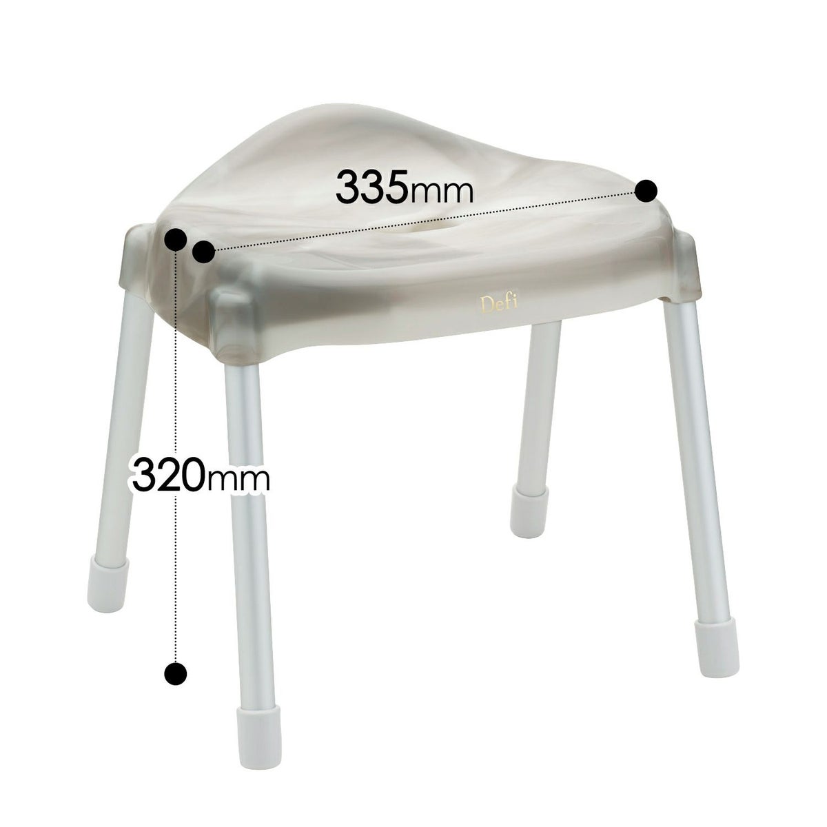 デフィ アルミ風呂いすワイド 32cm