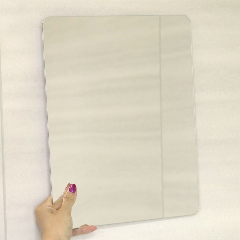 割れにくい ミラー くり返し使える吸着シートタイプ Lサイズ(255×335Hmm)