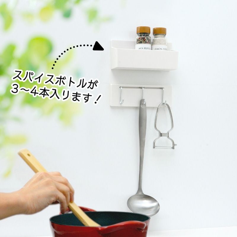 HARU スパイスラック S くり返し貼れる吸着シートタイプ
