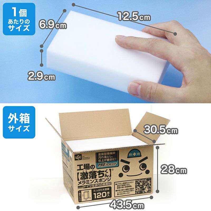 激落ち 工場用カット メラミンスポンジ | レック公式オンライン