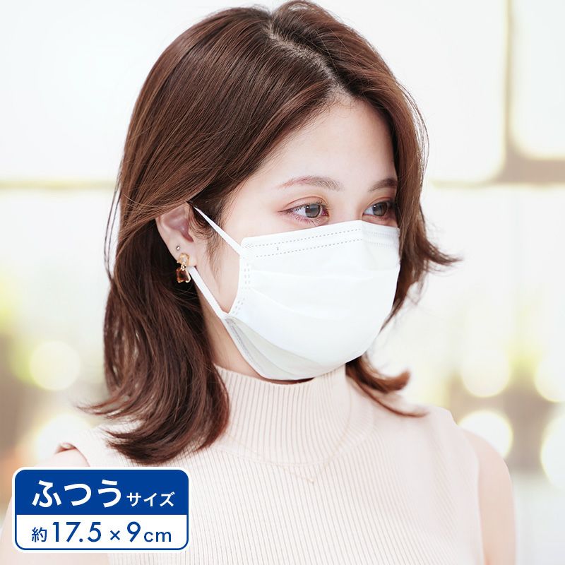 日本製 さわやかフィット 不織布マスク ふつう 個包装 60枚入 | レック