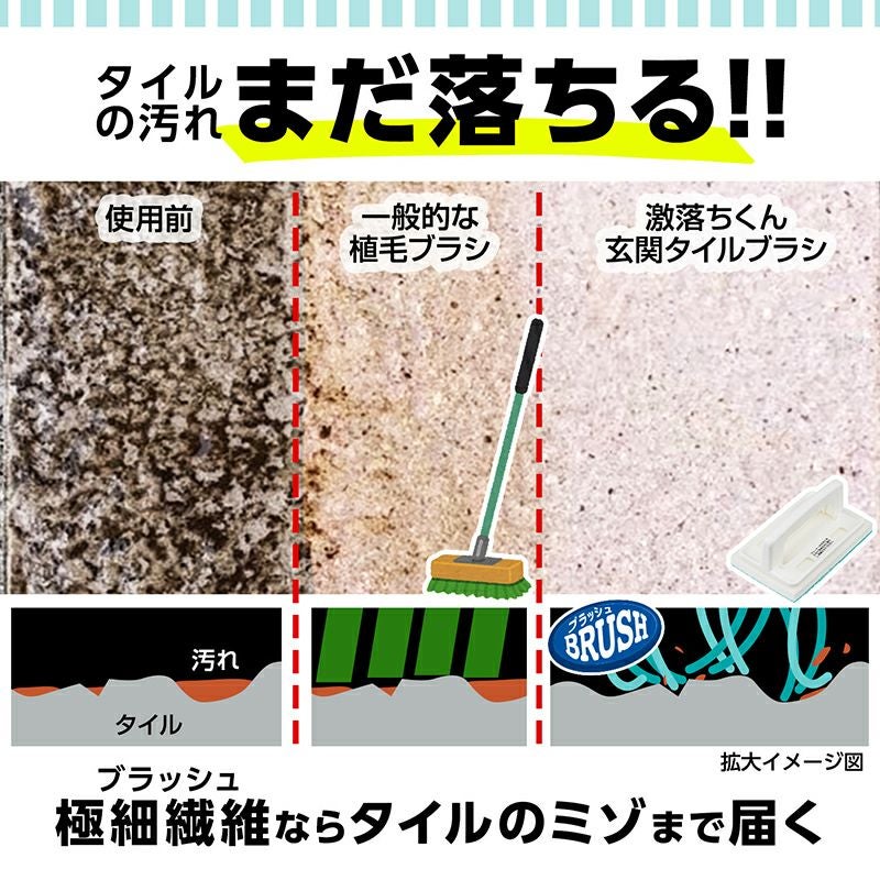 激落ちくん 玄関 タイルブラシ ハンディ タイプ | レック公式