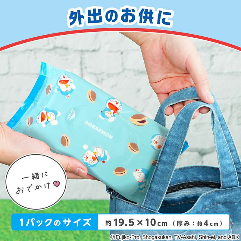 ドラえもん 水99.9％ ウェットティッシュ 80枚 3個入 | レック公式