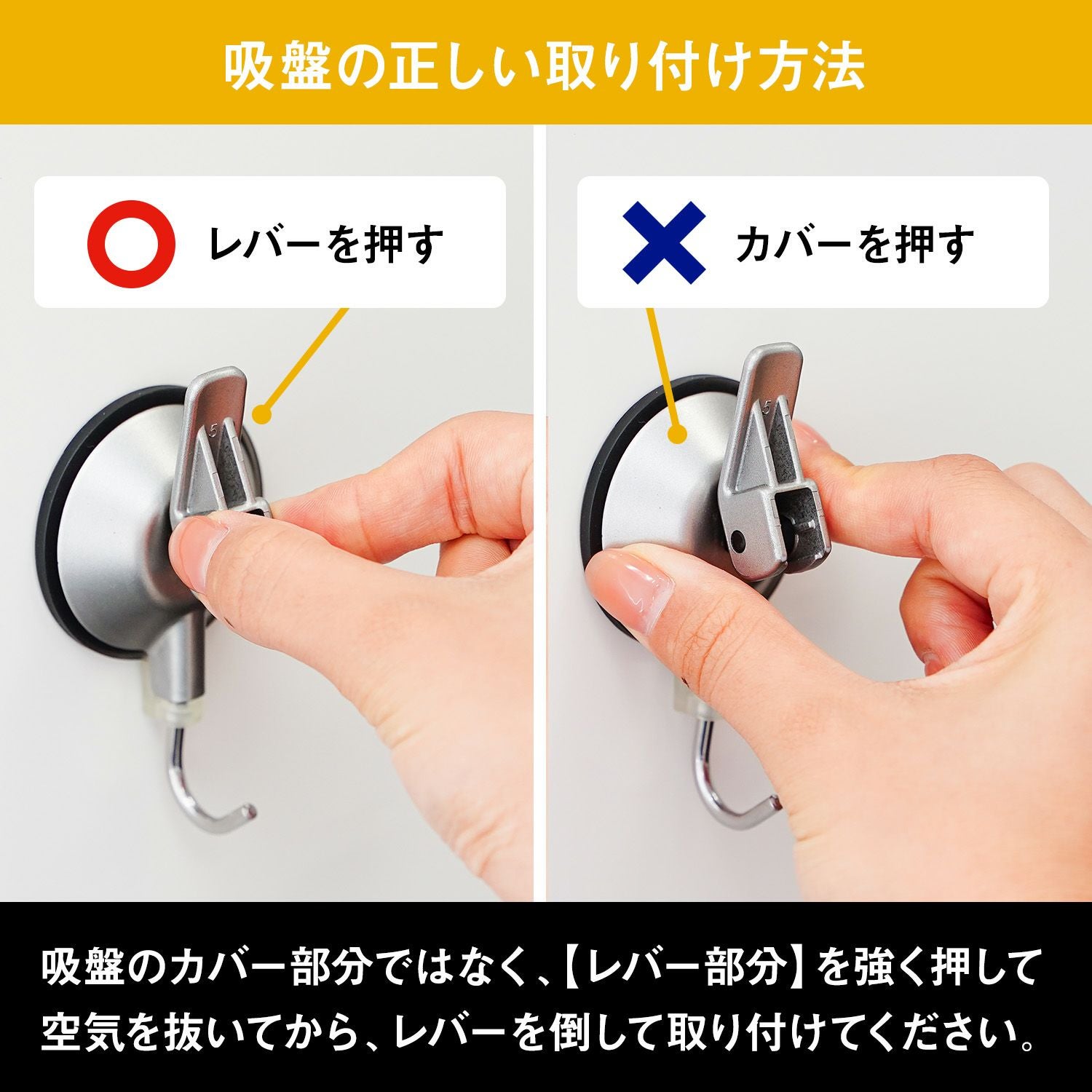 キッチンフック ＆ クリップ (ジェル吸盤) 耐荷重2.5kg | レック公式