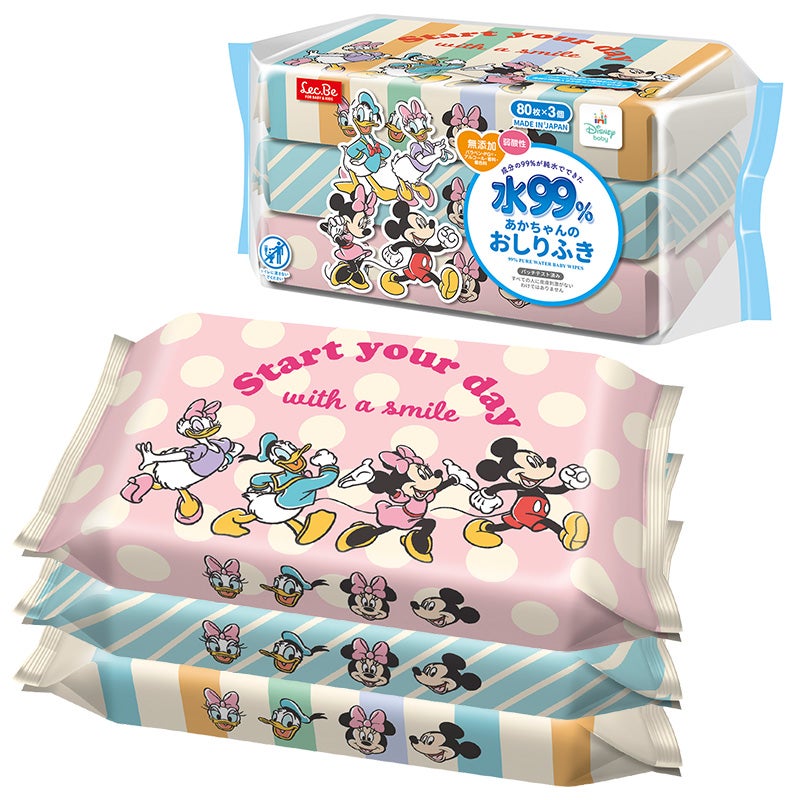 ディズニーベビーおしりふきミッキー＆フレンズ80枚×3