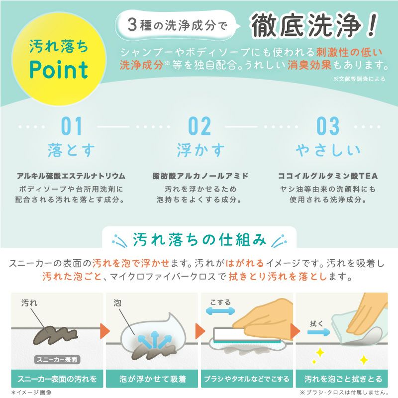 激落ちくんcareスニーカー泡シャンプー