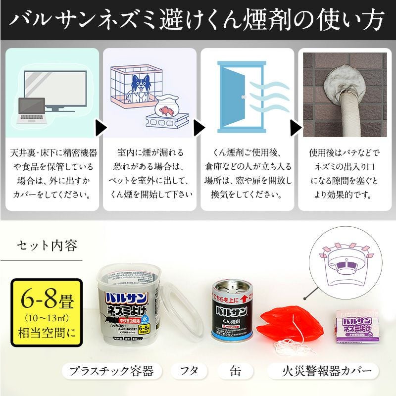 バルサン ネズミよけ ＋ 不快害虫駆除 水タイプ 6～8畳用 1個入