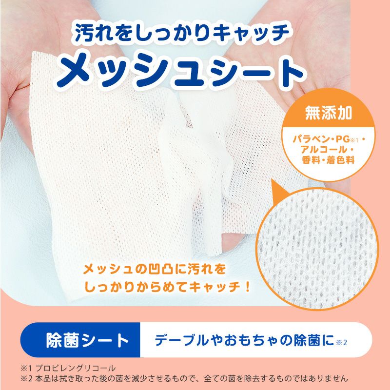 アンパンマン ノンアルコール 除菌シート 56枚 12個入 | レック公式
