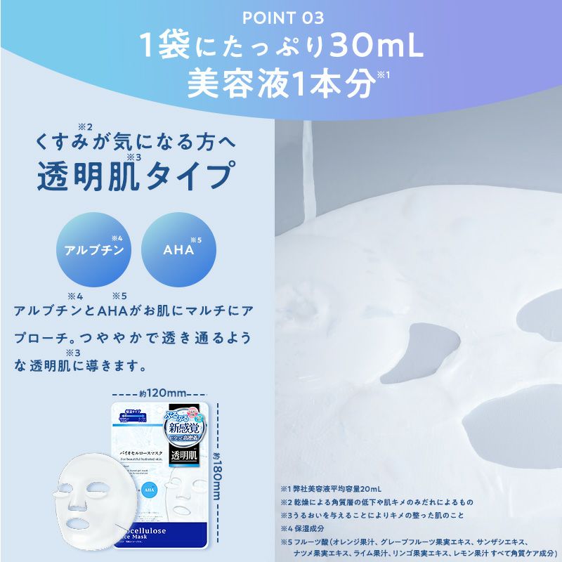 medene バイオセルロースマスク 透明肌タイプ | レック公式オンライン