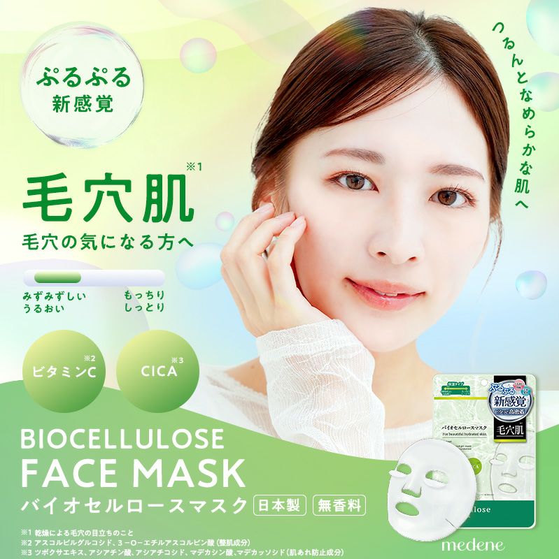 medene バイオセルロースマスク 毛穴肌タイプ 12個セット | レック公式