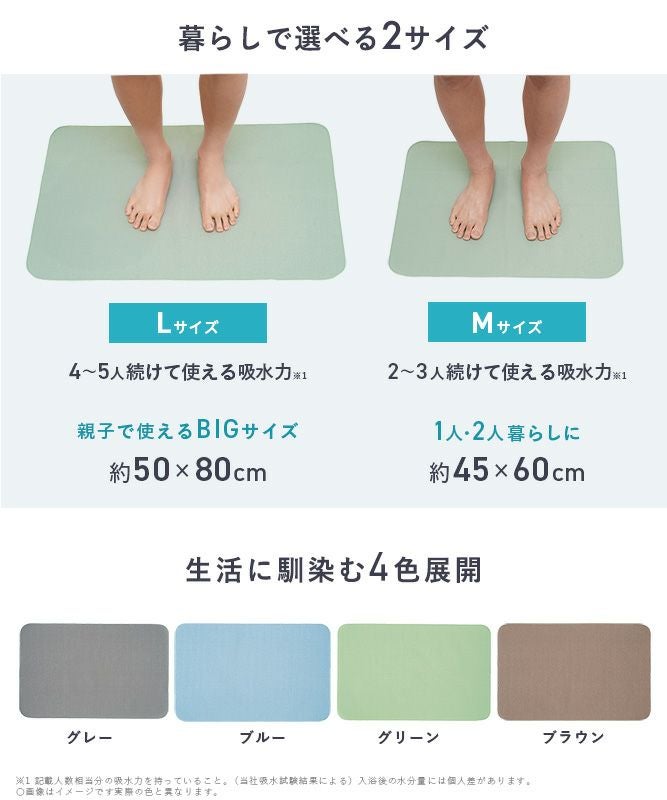 笑激SHOCK マジかるバスマット Lサイズ グリーン | レック公式