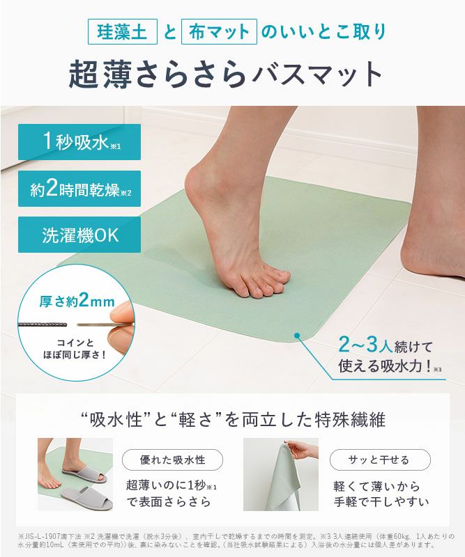 笑激SHOCK マジかるバスマット Mサイズ グリーン | レック公式