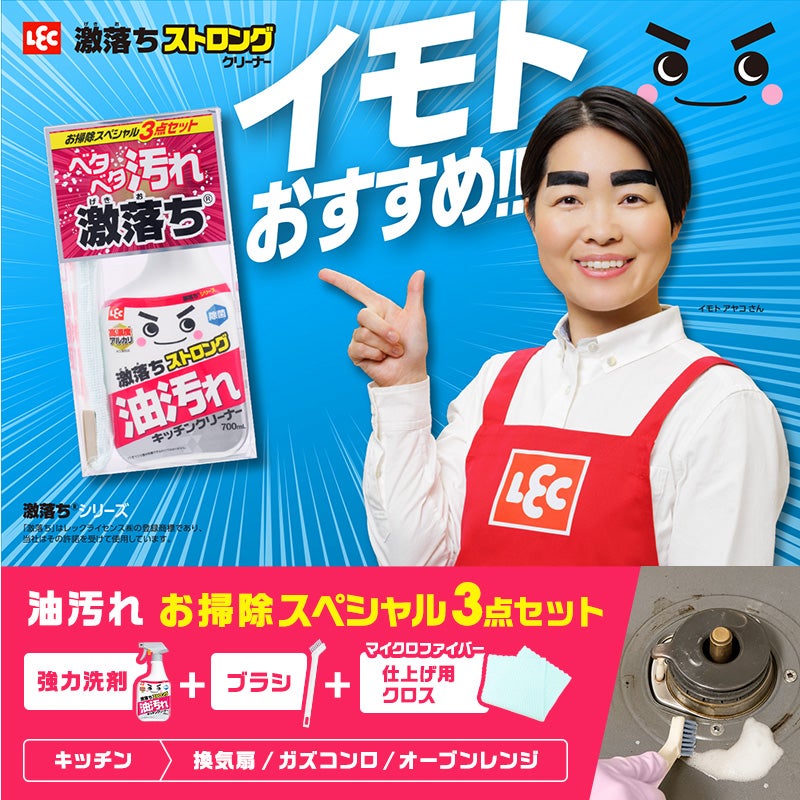 激落ちストロング 油汚れ用洗剤 700mL 道具セット | レック公式