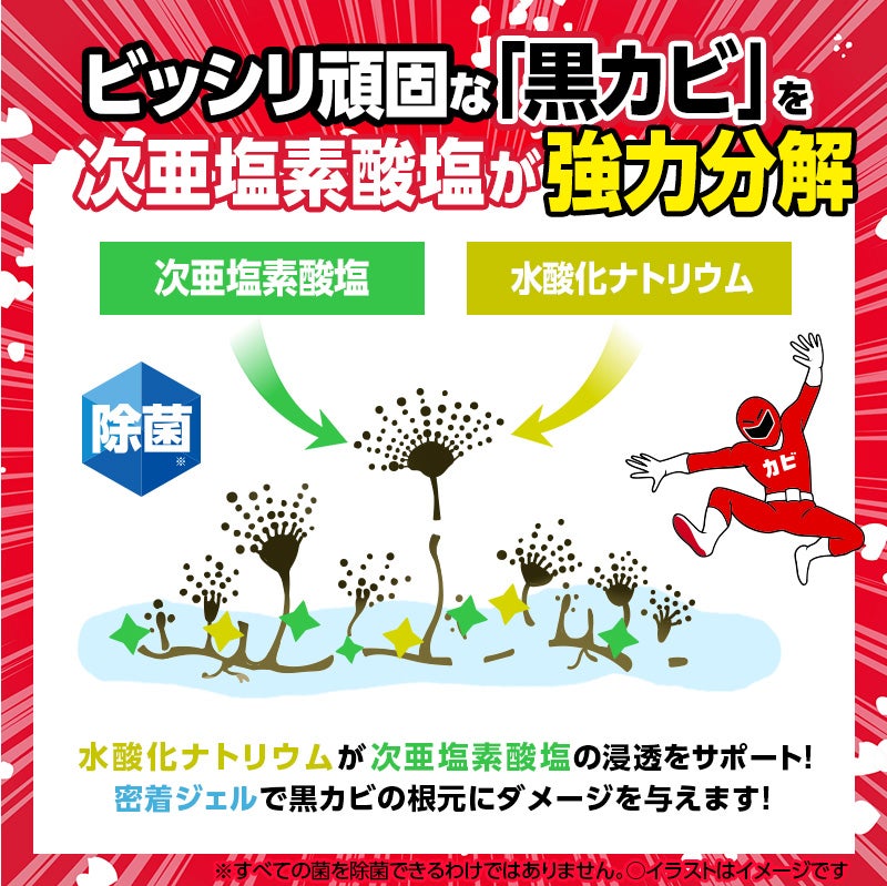 激落ちストロング カビ用洗剤 700mL 道具セット