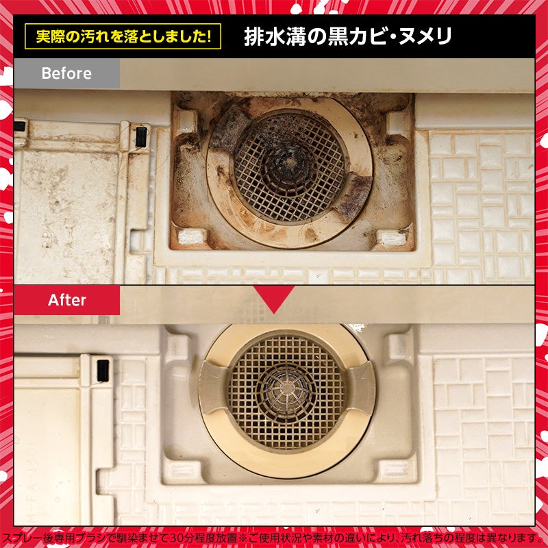 激落ちストロング カビ用洗剤 700mL 道具セット