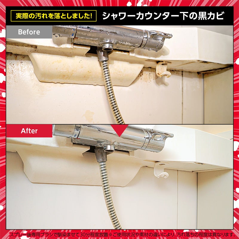 激落ちストロング カビ用洗剤 700mL 道具セット