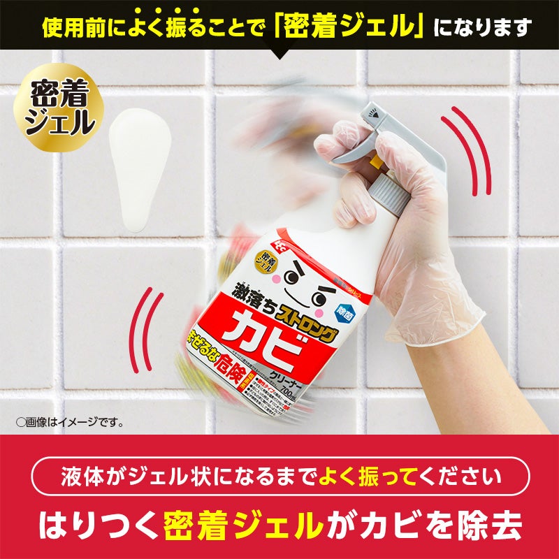 激落ちストロング カビ用洗剤 700mL 道具セット