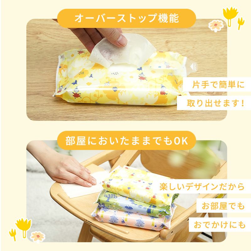 ムーミン ノンアルコール 除菌シート 60枚×12個入 | レック公式
