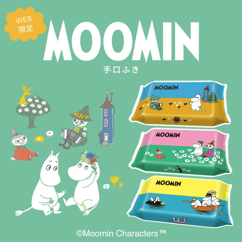 ムーミン 手口ふき 60枚×12個入 | レック公式オンラインショップ【通販】