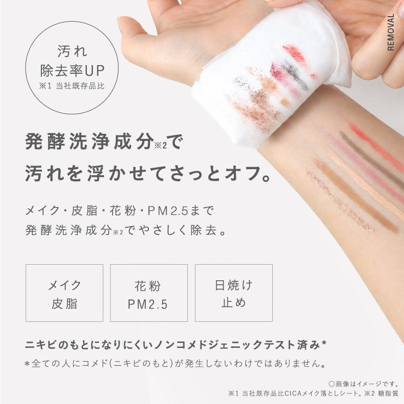 発酵洗浄成分xで 汚れを浮かせてさっとオフ。