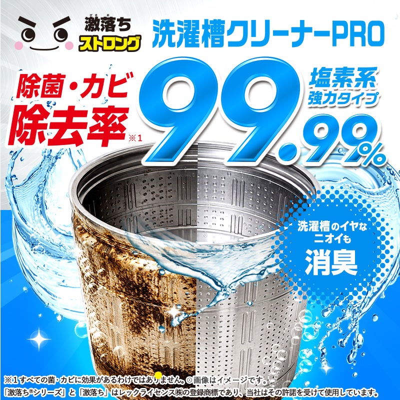 洗濯槽クリーナーPRO 除菌・カビ 塩素系 除去率 強カタイプ 999